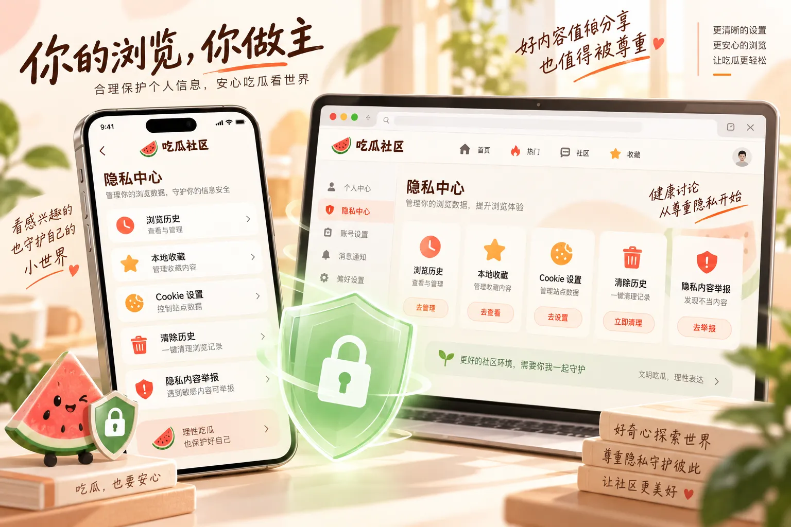 吃瓜隐私与本地数据设置